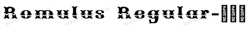 Romulus Regular字体转换